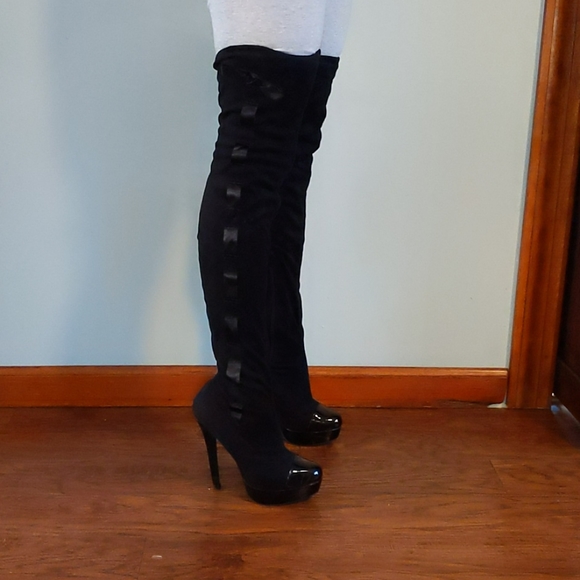 Colin Stuart Knee High Boots size 8 - Picture 2 of 7
